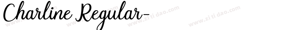 Charline Regular字体转换